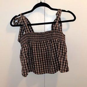 Gingham Crop Top